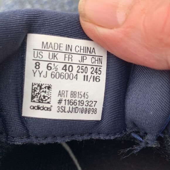 Adidas Womans Bounce Sneakers Sz 8 Navy - Picture 7 of 9